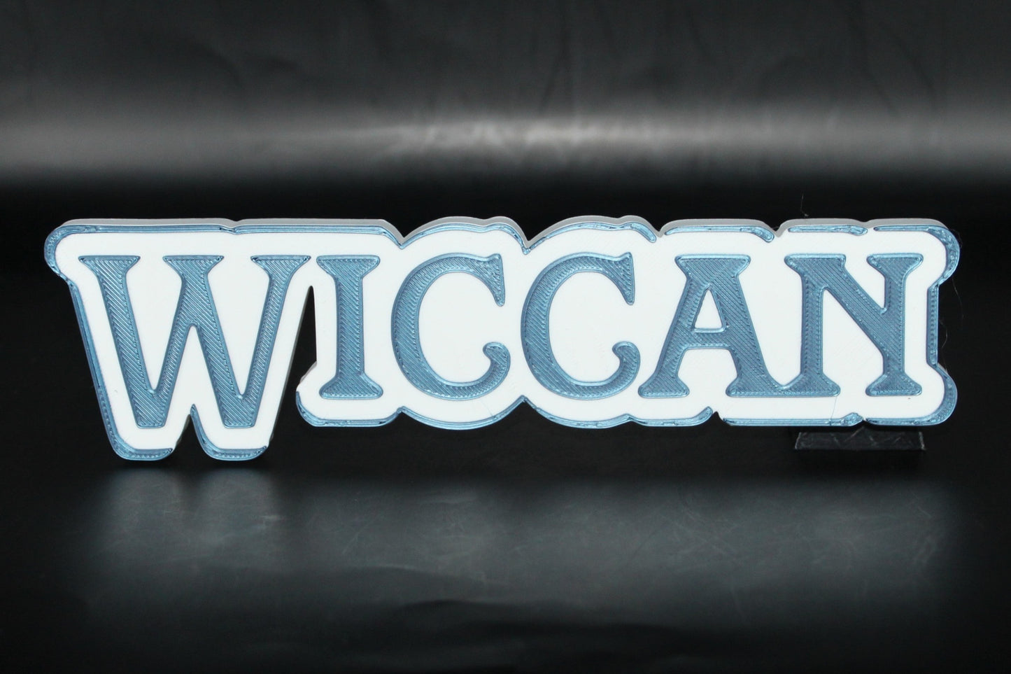 Wiccan 3D printed Logo Sign Wall Desk Shelf Art