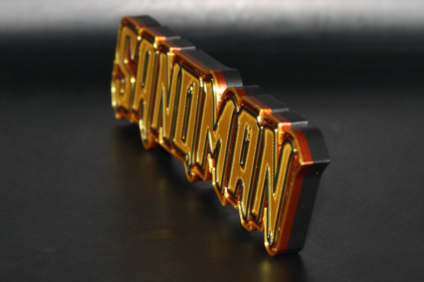 Sandman 3D printed Logo Sign Wall Desk Shelf Art