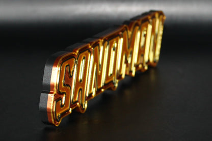 Sandman 3D printed Logo Sign Wall Desk Shelf Art