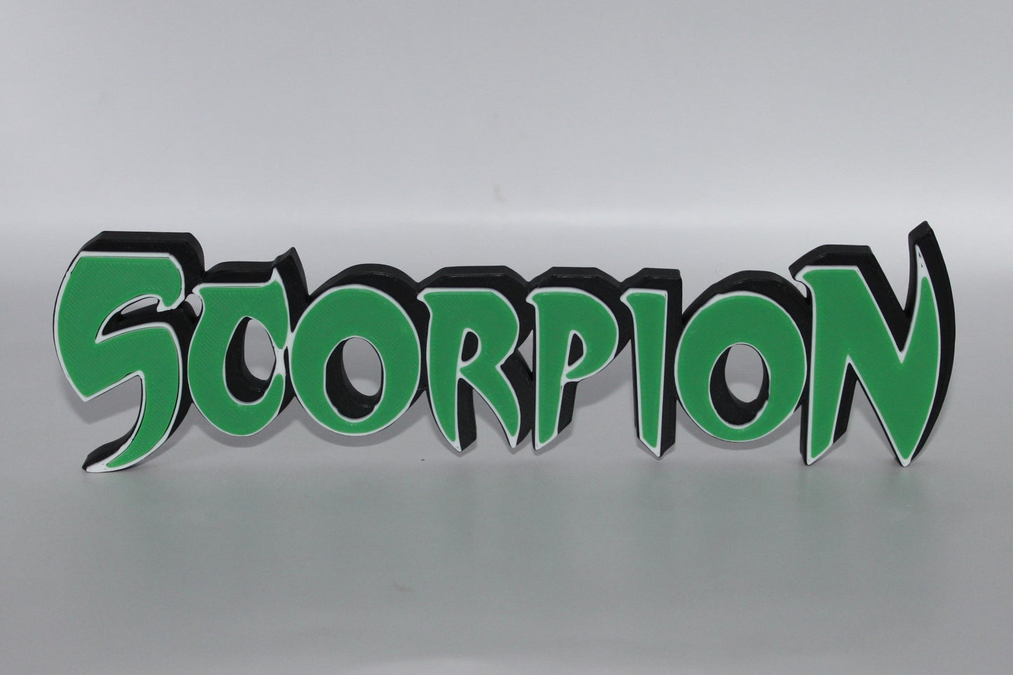 Scorpion 3D printed Logo Sign Wall Desk Shelf Art