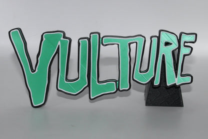 Vulture 3D printed Logo Sign Wall Desk Shelf Art