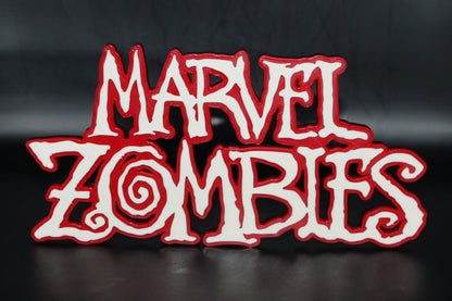 Marvel Zombies 3D printed Logo Sign Wall Desk Shelf Art