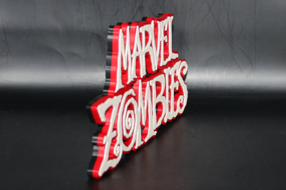 Marvel Zombies 3D printed Logo Sign Wall Desk Shelf Art