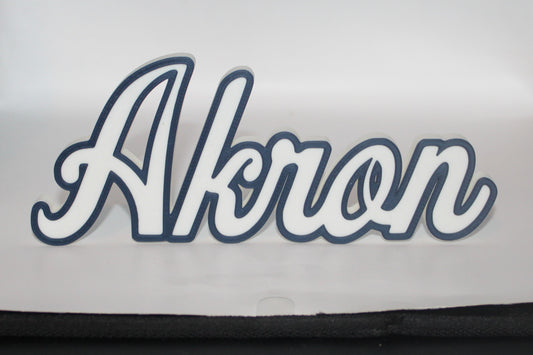 Akron Zips 3D printed Logo Sign Wall Desk Shelf Art