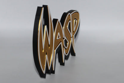 Wasp 3D printed Logo Sign Wall Desk Shelf Art