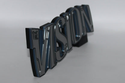 Vision 3D printed Logo Sign Wall Desk Shelf Art