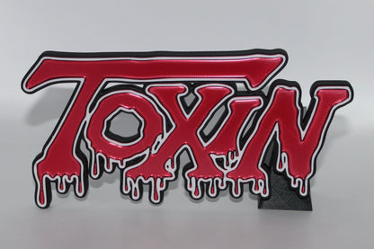 Toxin 3D printed Logo Sign Wall Desk Shelf Art