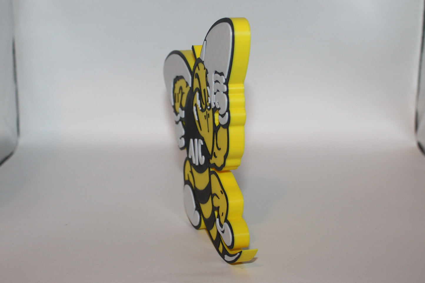 AIC Yellow Jackets 3D printed Logo Sign Wall Desk Shelf Art