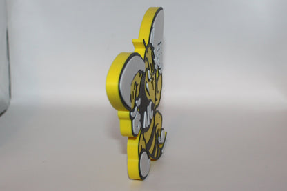 AIC Yellow Jackets 3D printed Logo Sign Wall Desk Shelf Art