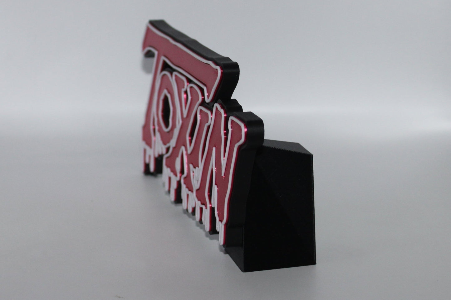 Toxin 3D printed Logo Sign Wall Desk Shelf Art