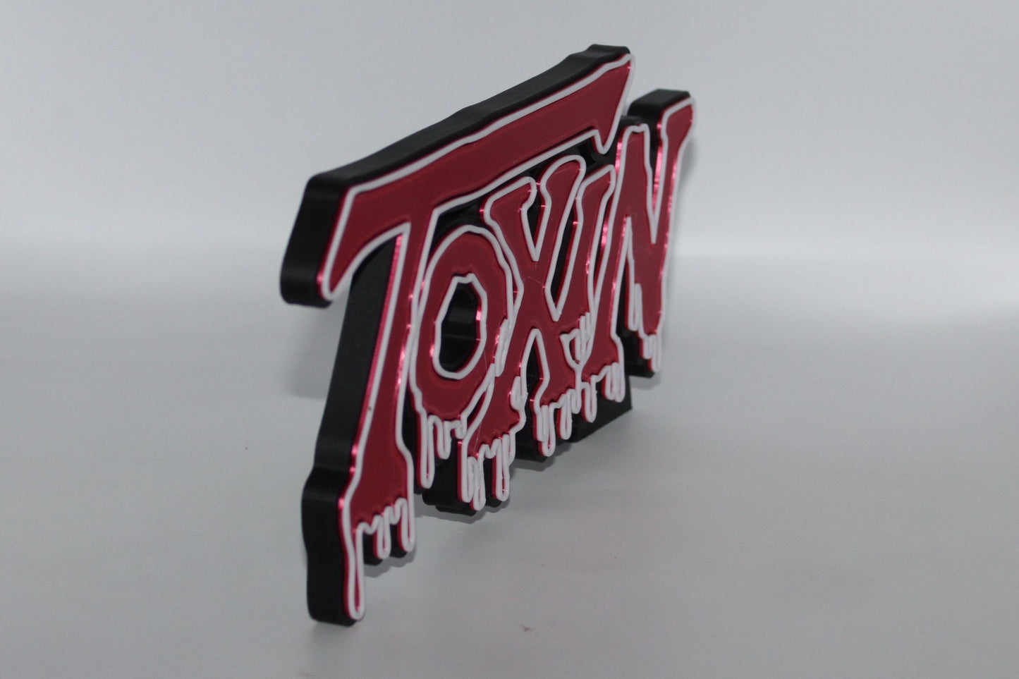 Toxin 3D printed Logo Sign Wall Desk Shelf Art