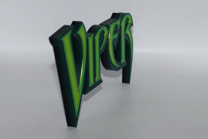 Viper 3D printed Logo Sign Wall Desk Shelf Art