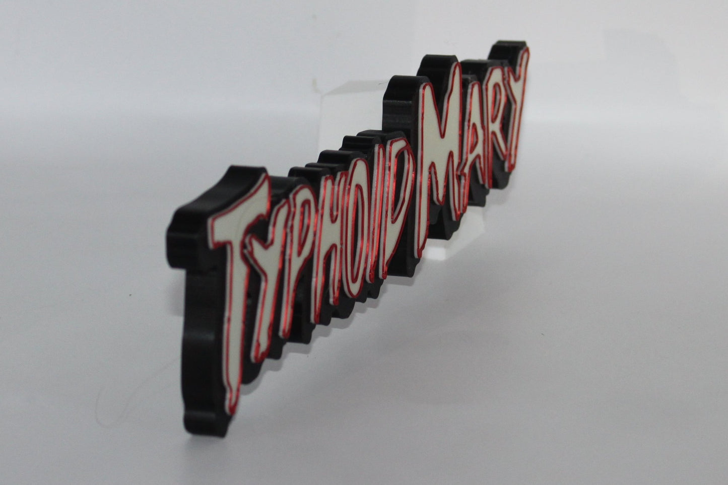 Typhoid Mary 3D printed Logo Sign Wall Desk Shelf Art