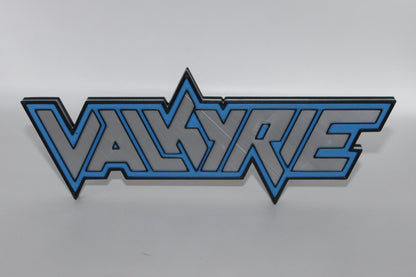 Valkyrie 3D printed Logo Sign Wall Desk Shelf Art