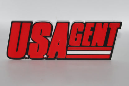 USAgent 3D printed Logo Sign Wall Desk Shelf Art