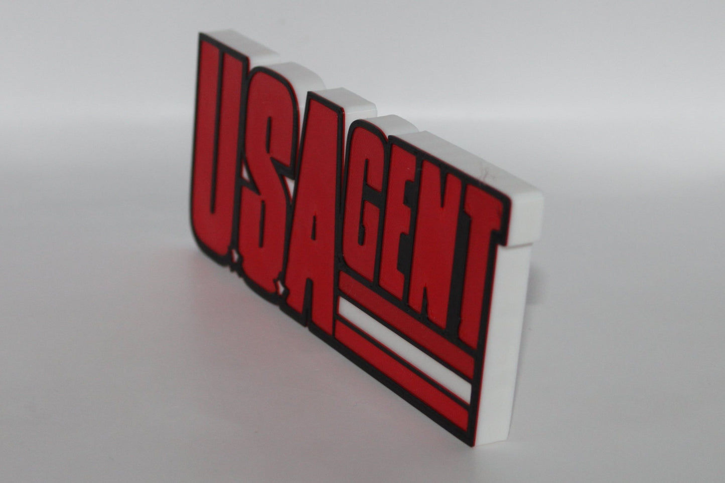 USAgent 3D printed Logo Sign Wall Desk Shelf Art