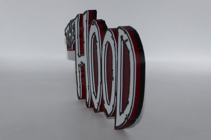 The Hood 3D printed Logo Sign Wall Desk Shelf Art