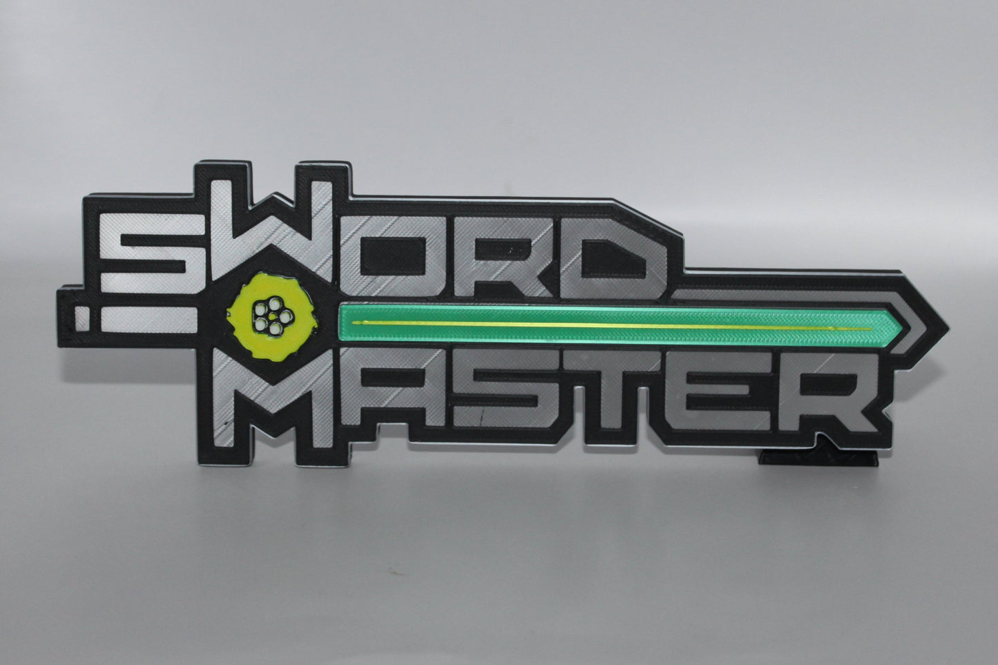 Sword Master 3D printed Logo Sign Wall Desk Shelf Art