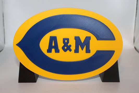 A&M-Commerce Lions 3D printed Logo Sign Wall Desk Shelf Art