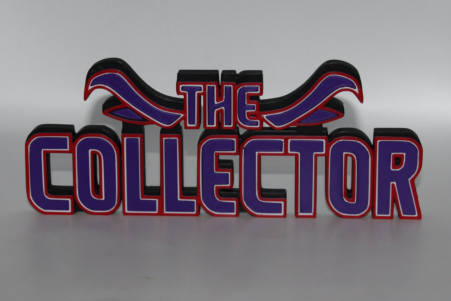 The Collector 3D printed Logo Sign Wall Desk Shelf Art