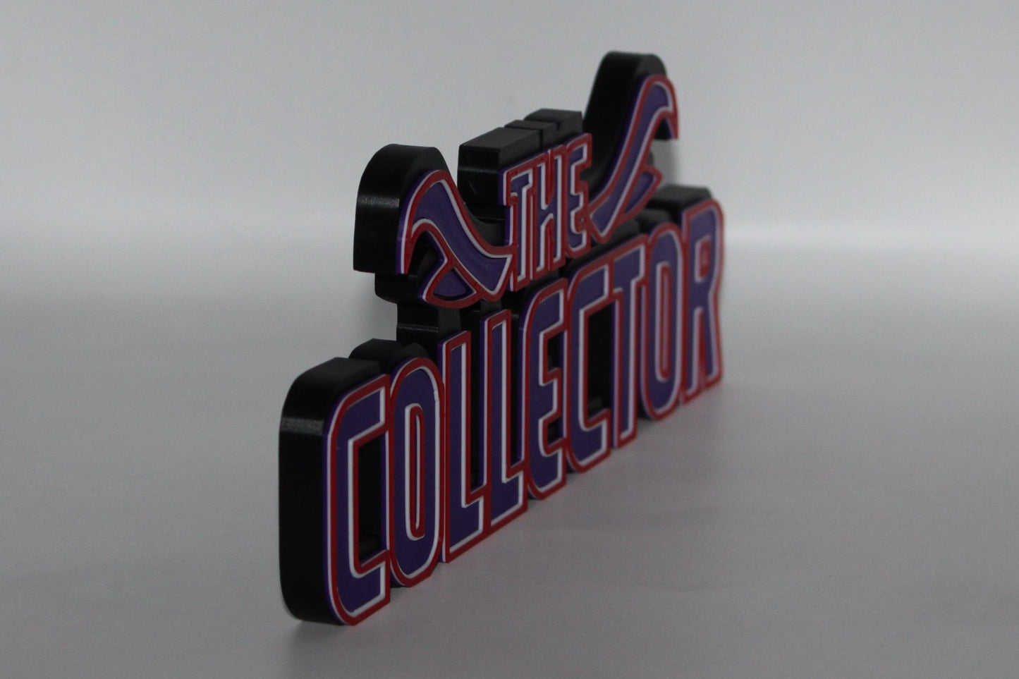 The Collector 3D printed Logo Sign Wall Desk Shelf Art