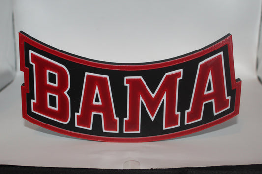 Alabama Crimson Tide 3D printed Logo Sign Wall Desk Shelf Art