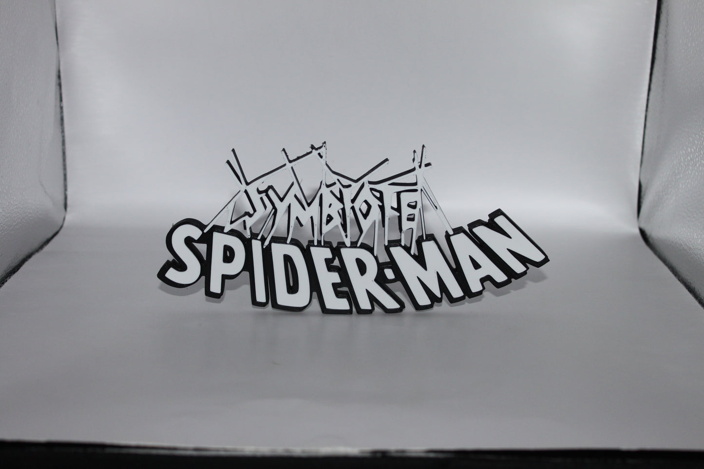 Symbiote Spider-Man 3D printed Logo Sign Wall Desk Shelf Art