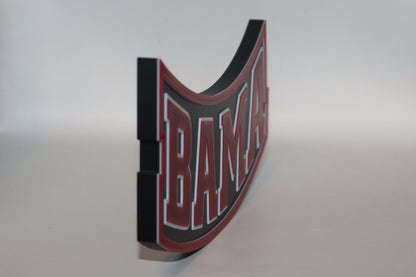 Alabama Crimson Tide 3D printed Logo Sign Wall Desk Shelf Art