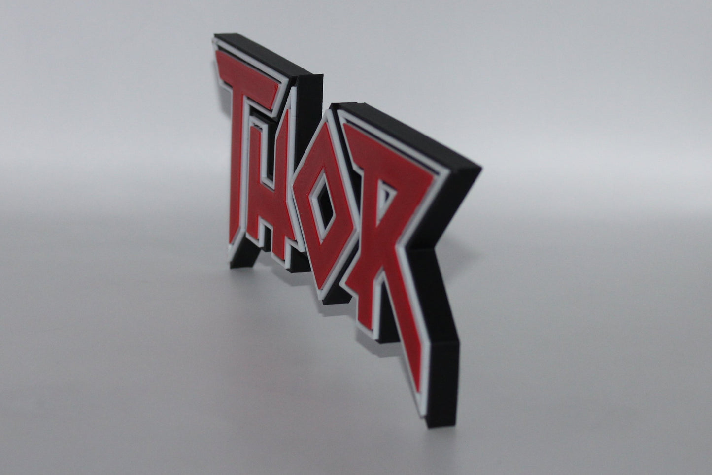 Thor 3D printed Logo Sign Wall Desk Shelf Art