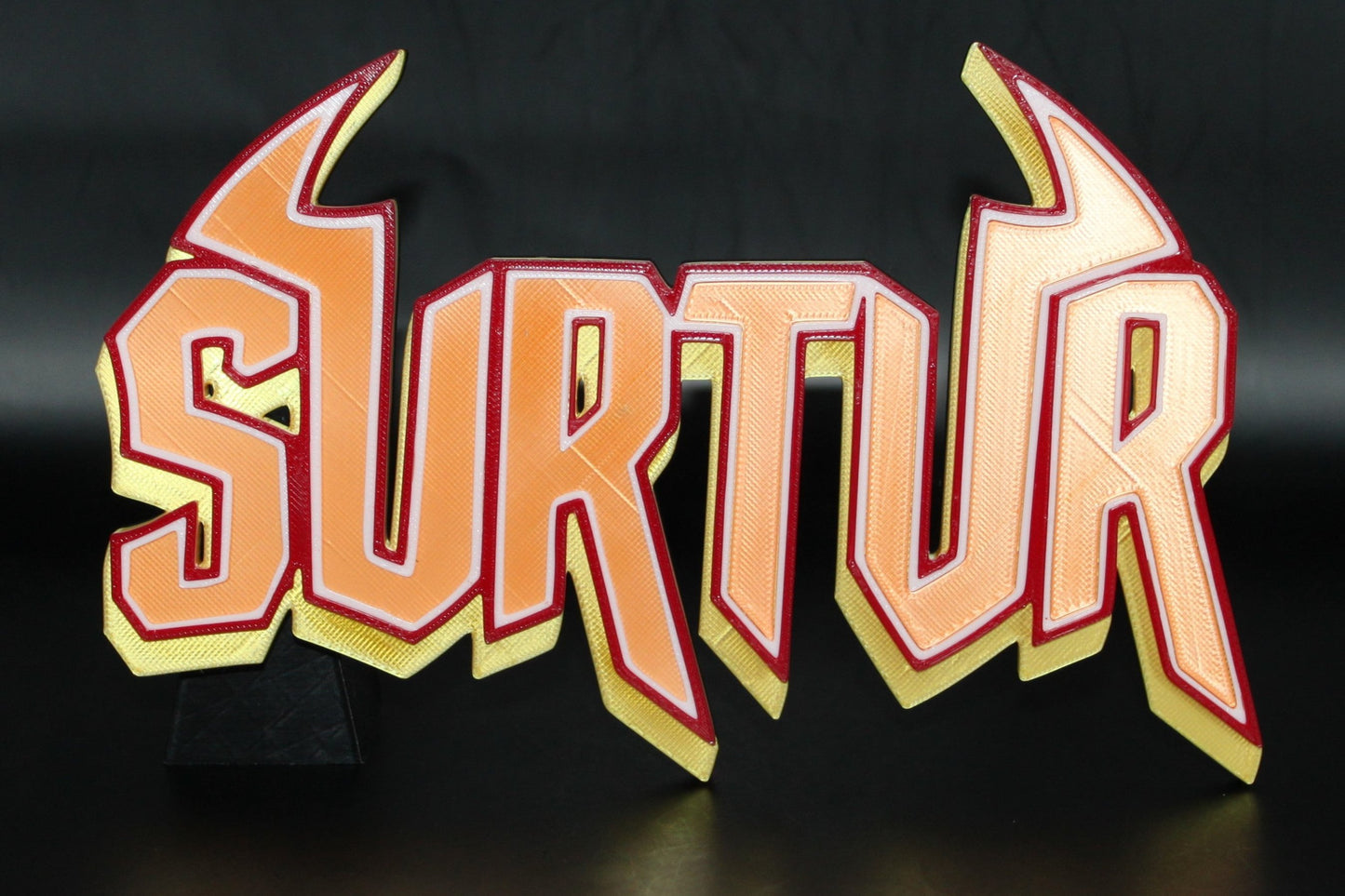 Surtur 3D printed Logo Sign Wall Desk Shelf Art