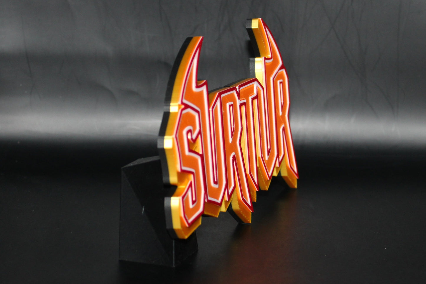 Surtur 3D printed Logo Sign Wall Desk Shelf Art