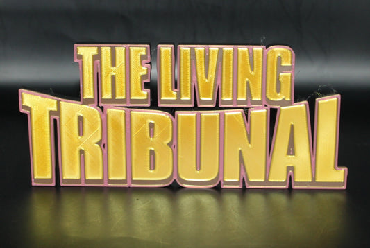 The Living Tribunal 3D printed Logo Sign Wall Desk Shelf Art