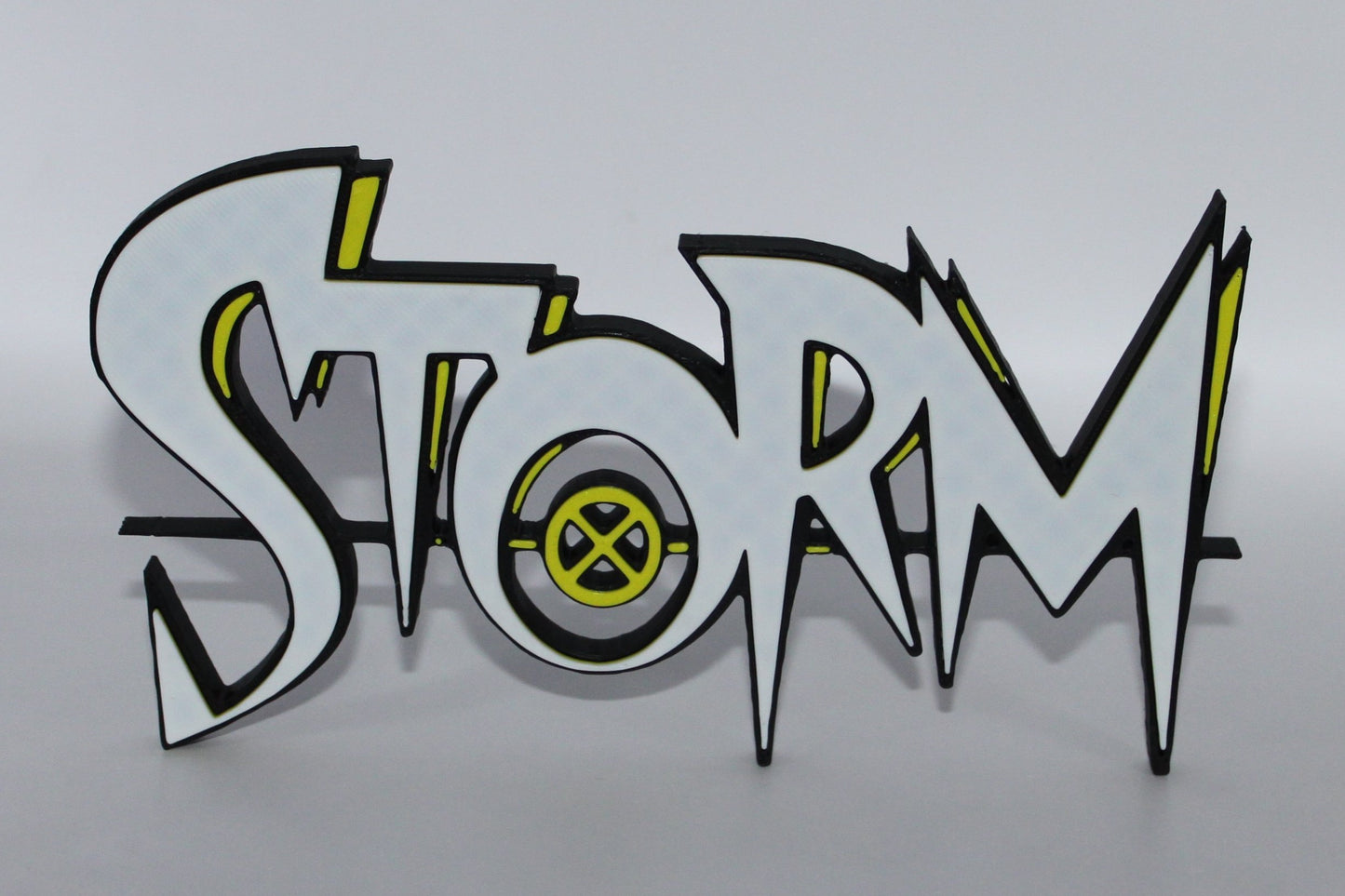 Storm 3D printed Logo Sign Wall Desk Shelf Art