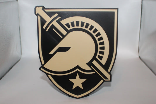 Army Black Knights 3D printed Logo Sign Wall Desk Shelf Art