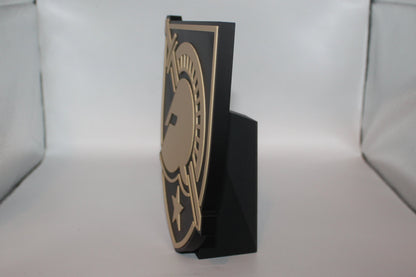 Army Black Knights 3D printed Logo Sign Wall Desk Shelf Art