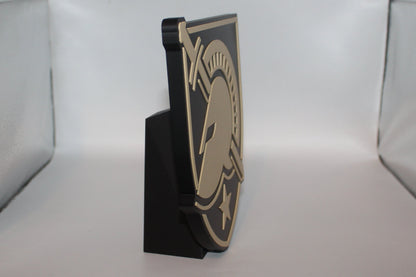 Army Black Knights 3D printed Logo Sign Wall Desk Shelf Art