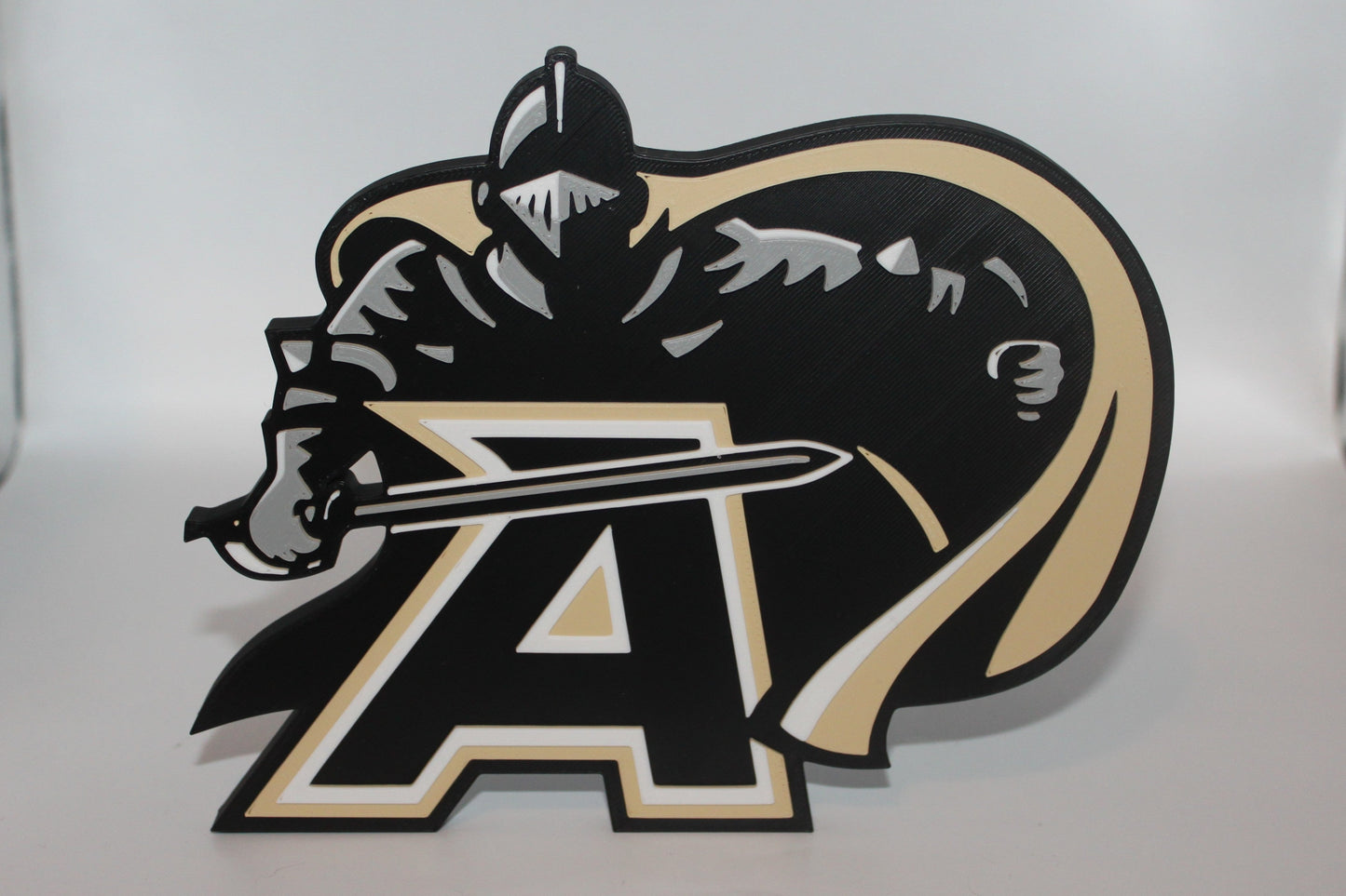 Army Black Knights 3D printed Logo Sign Wall Desk Shelf Art