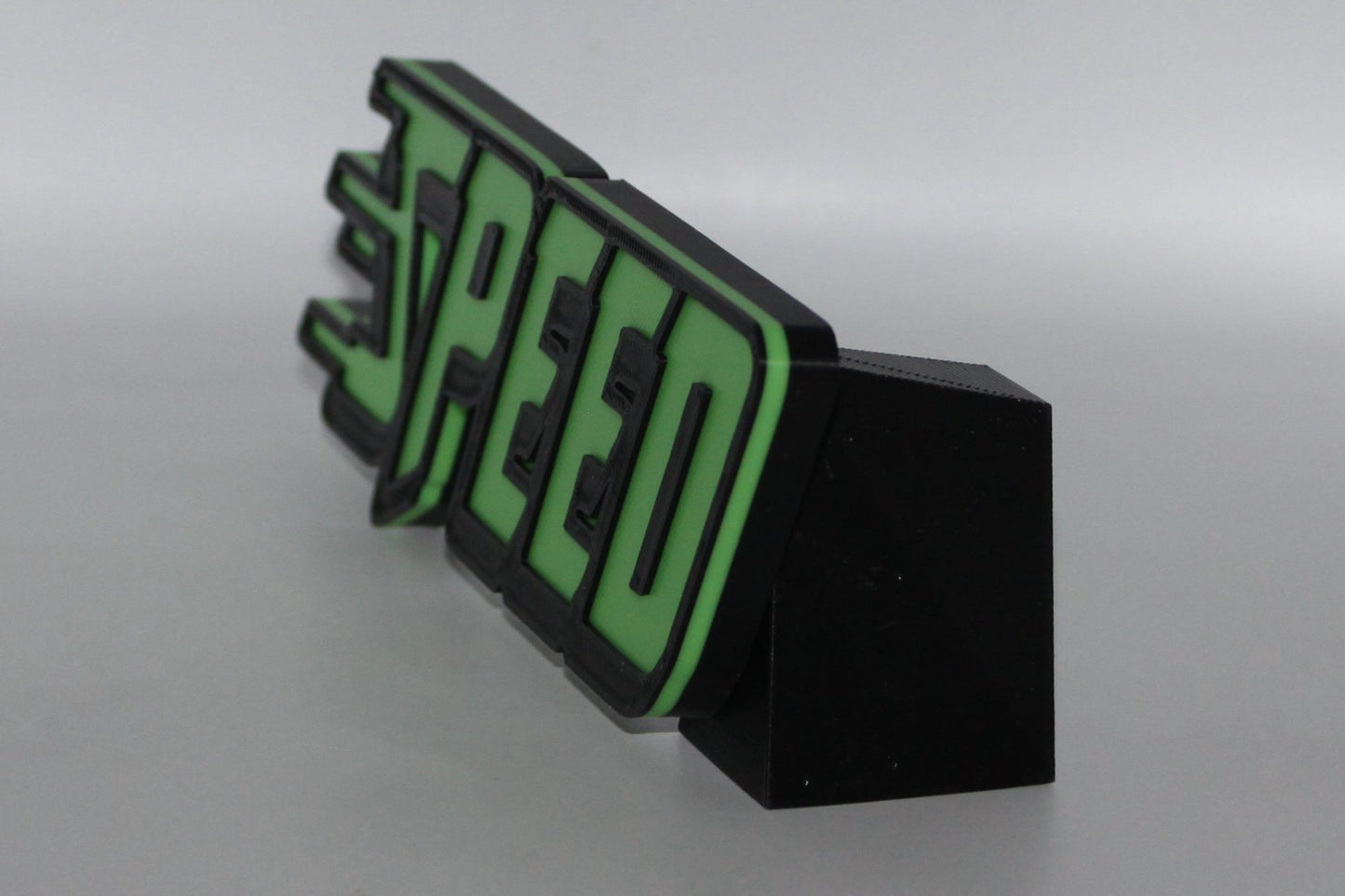 Speed 3D printed Logo Sign Wall Desk Shelf Art