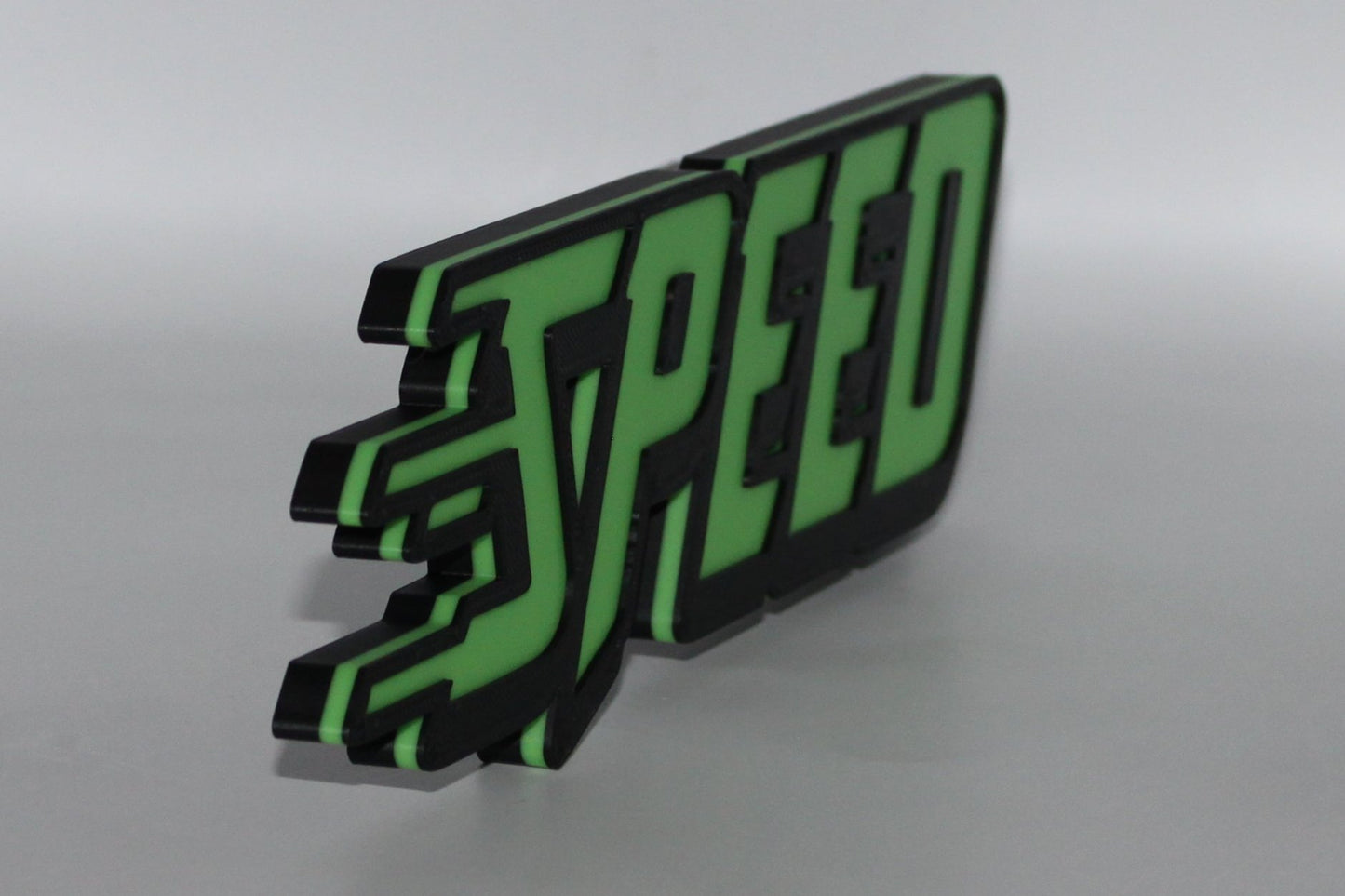 Speed 3D printed Logo Sign Wall Desk Shelf Art