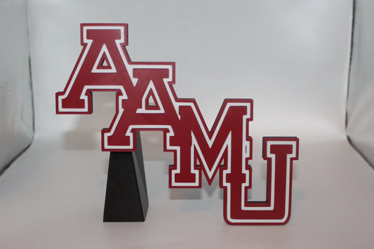 Alabama A&M Bulldogs 3D printed Logo Sign Wall Desk Shelf Art