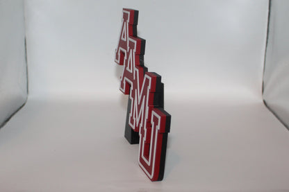 Alabama A&M Bulldogs 3D printed Logo Sign Wall Desk Shelf Art