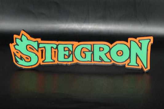 Stegron 3D printed Logo Sign Wall Desk Shelf Art