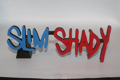 Eminem 3D printed Logo Sign Wall Desk Shelf Art
