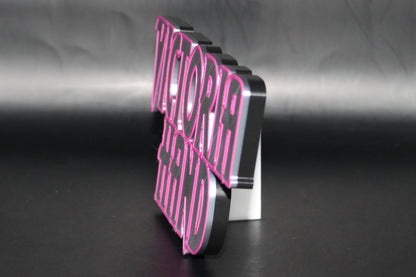 Victoria Hand 3D printed Logo Sign Wall Desk Shelf Art