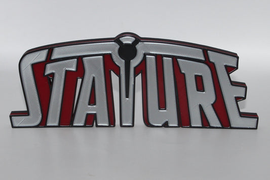 Stature 3D printed Logo Sign Wall Desk Shelf Art