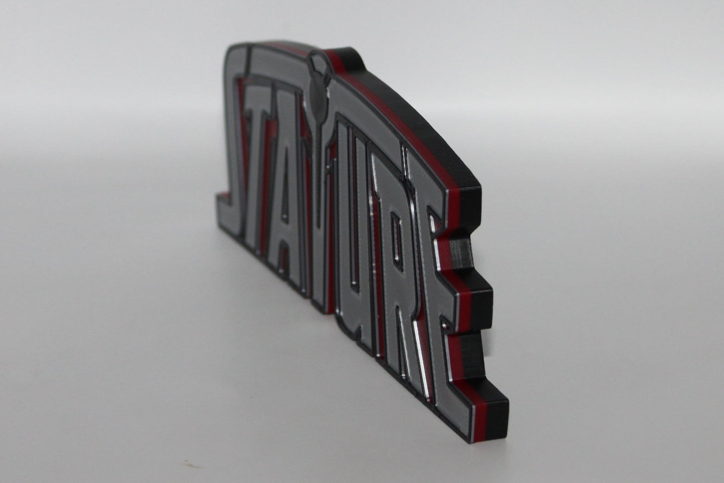 Stature 3D printed Logo Sign Wall Desk Shelf Art
