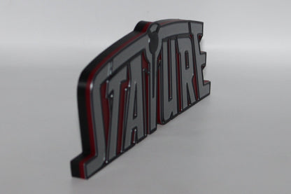 Stature 3D printed Logo Sign Wall Desk Shelf Art