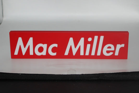Mac Miller 3D printed Logo Sign Wall Desk Shelf Art