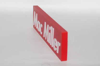 Mac Miller 3D printed Logo Sign Wall Desk Shelf Art