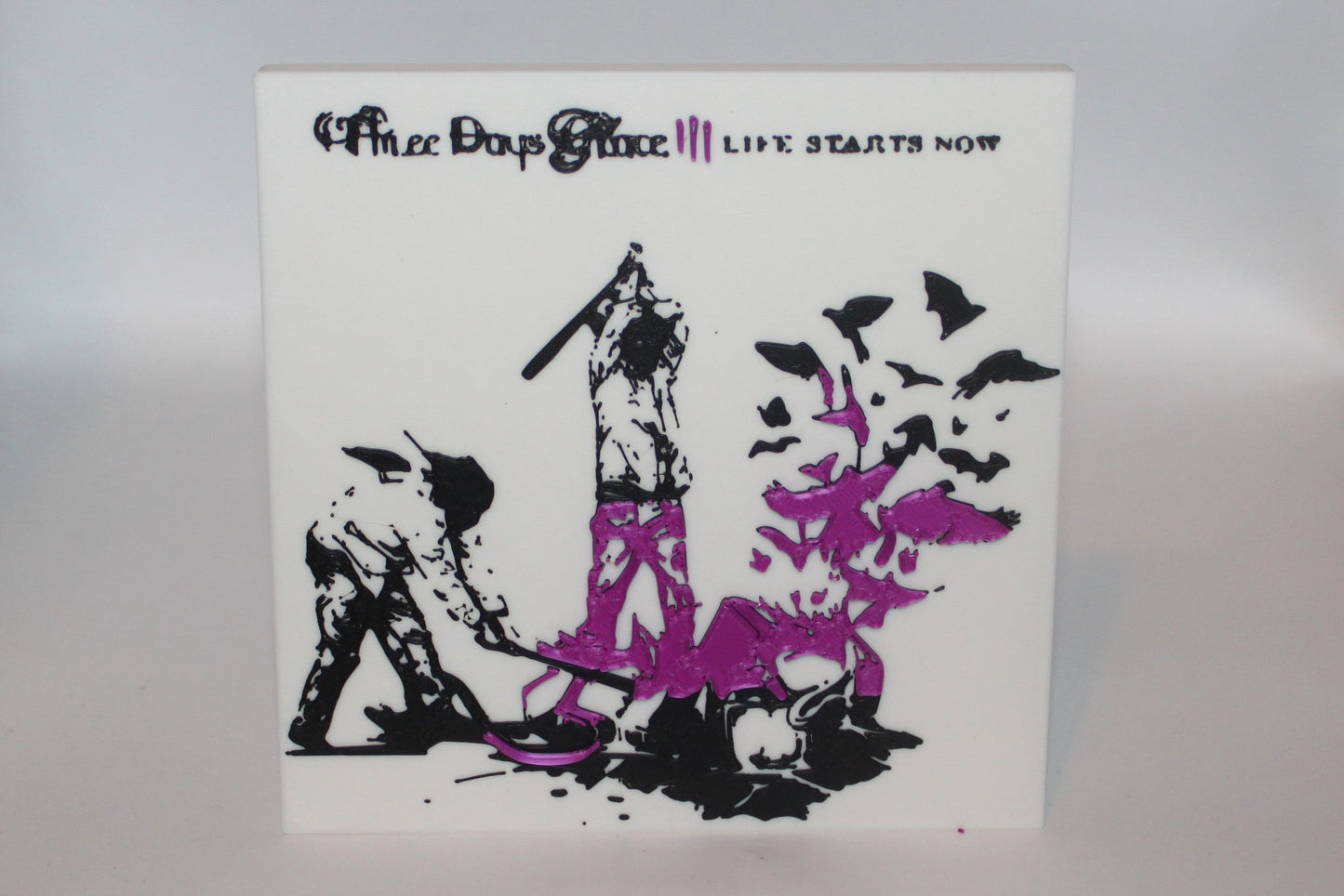 Three Days Grace, Life Starts Now 3D printed Logo Sign Wall Desk Shelf Art